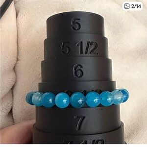Blue Beaded Bracelet